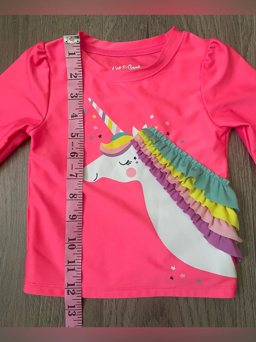 Cat & Jack Toddler Girl Two Piece Swimsuit 3T Pink Purple Unicorn Summer Beach